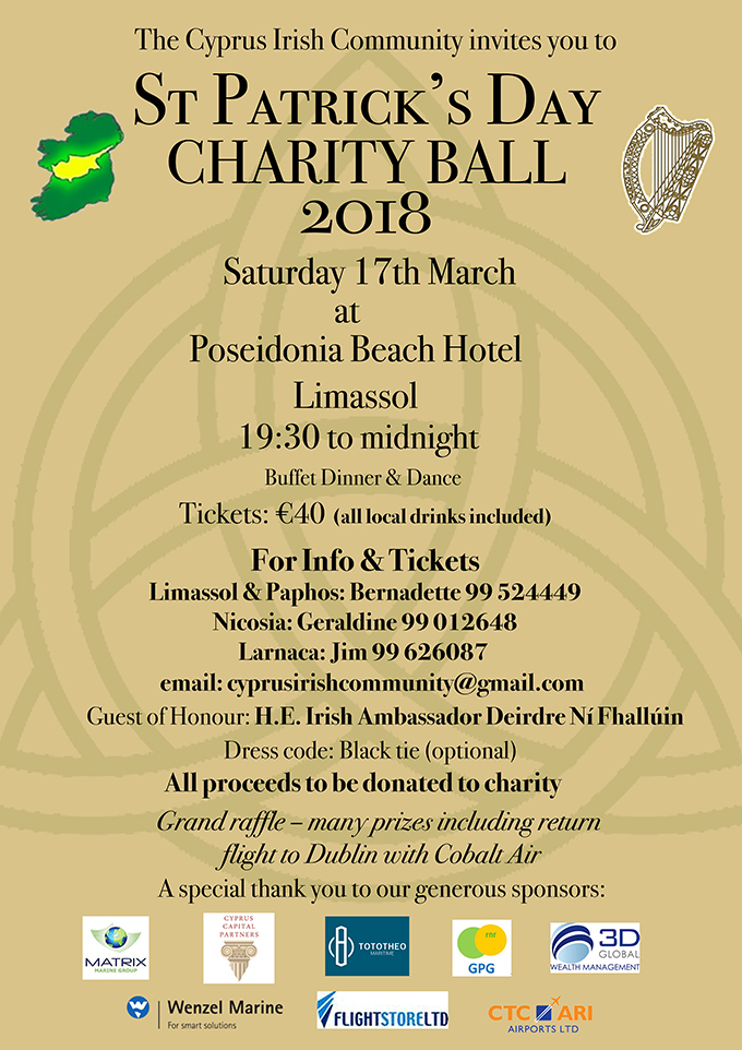 St. Patrick's Charity Ball on 17 March 2018