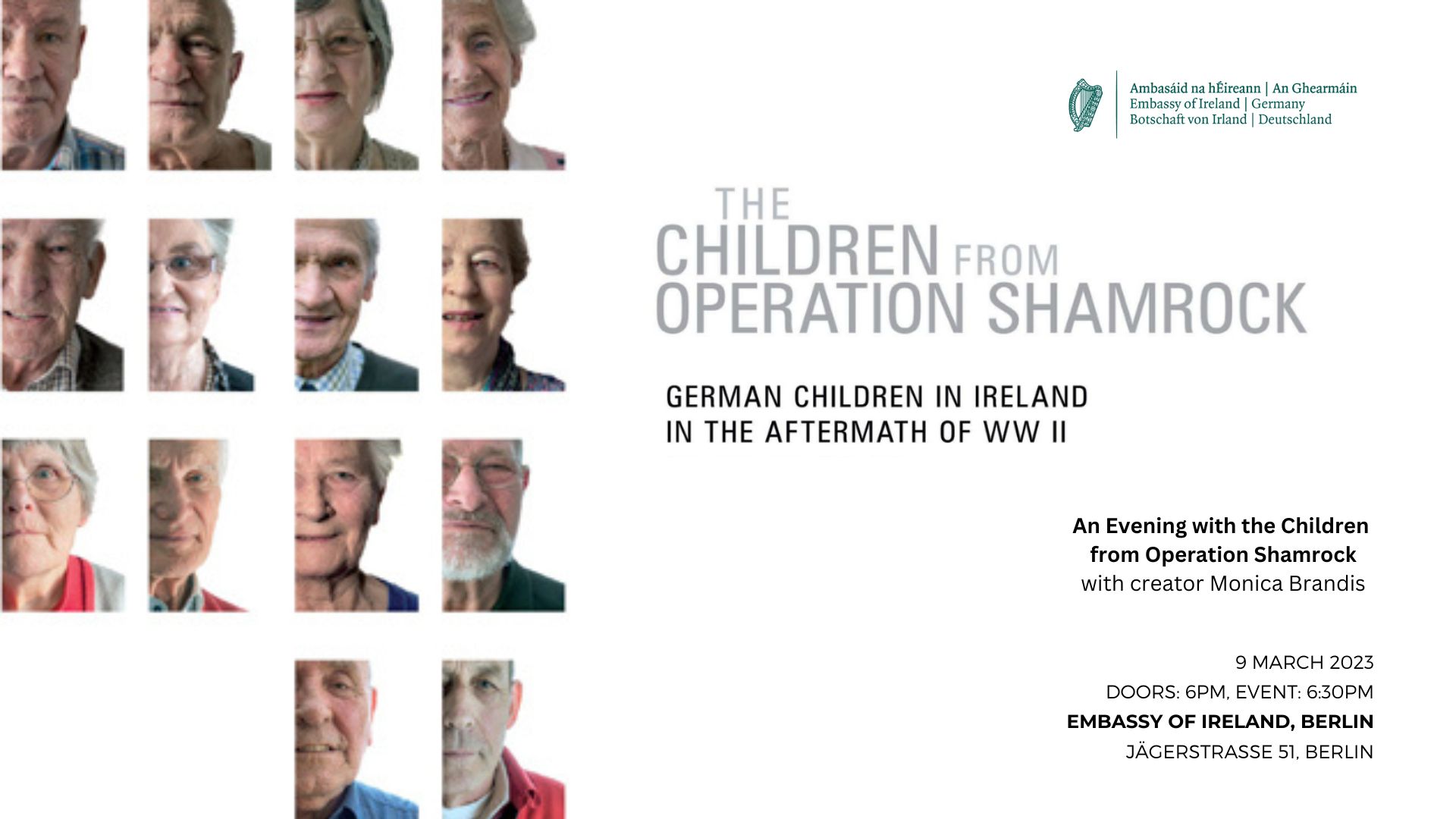 9 March, 18.00 - The Children of Operation Shamrock: Photo Exhibition and Talk with Special Guests 