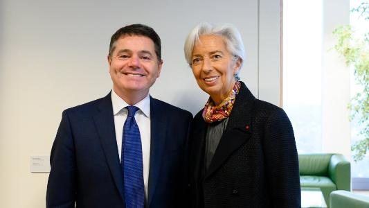 Minister Donohoe meets ECB chief La Garde