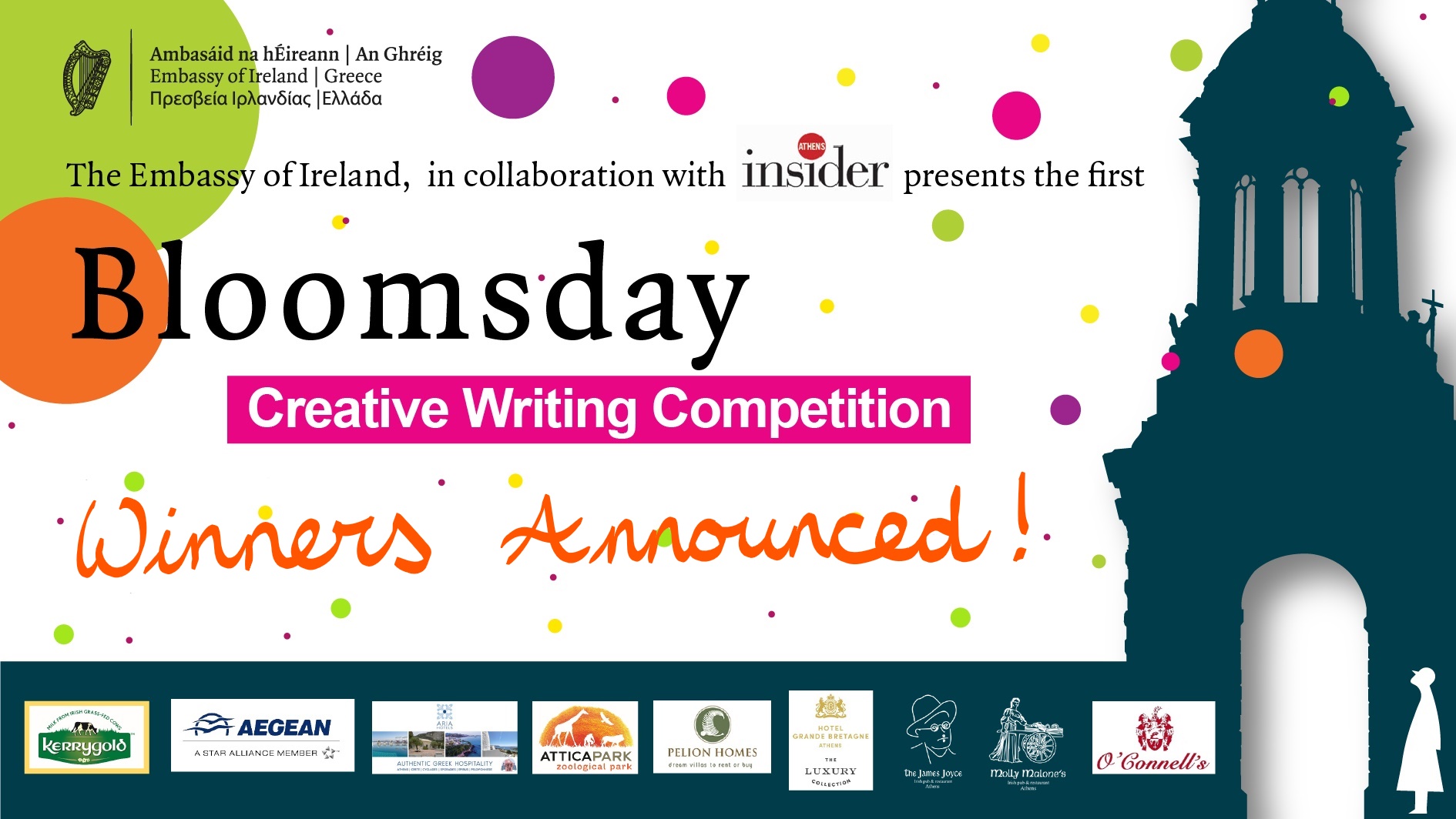 Bloomsday Creative Writing Competition - Winners Announced!