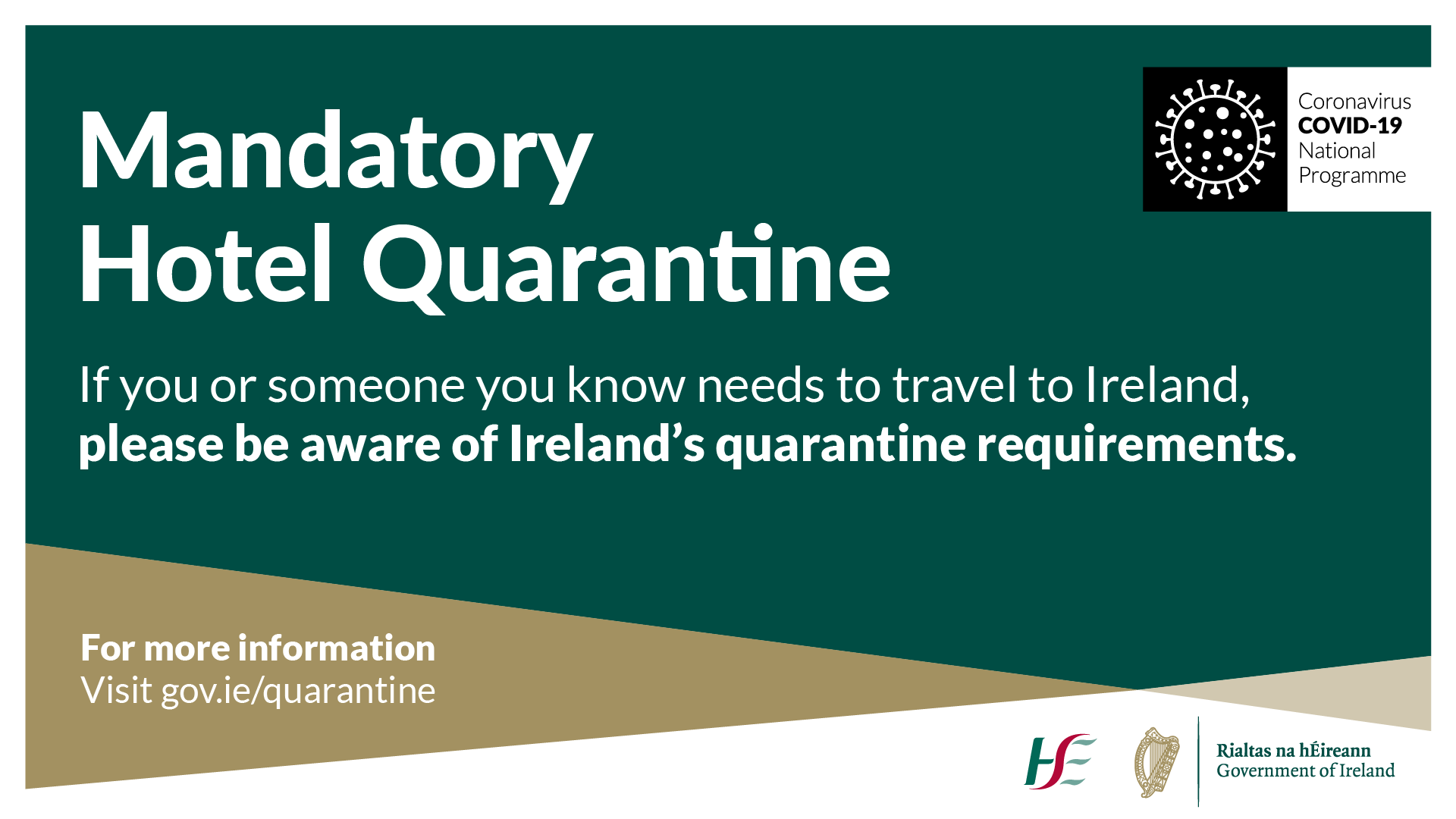 Mandatory Hotel Quarantine for Arrivals to Ireland from Jordan