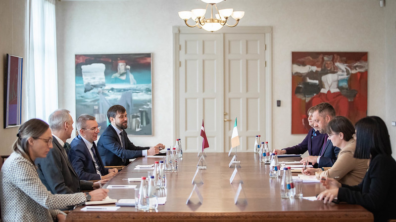 Minister for European Affairs Thomas Byrne visits Latvia