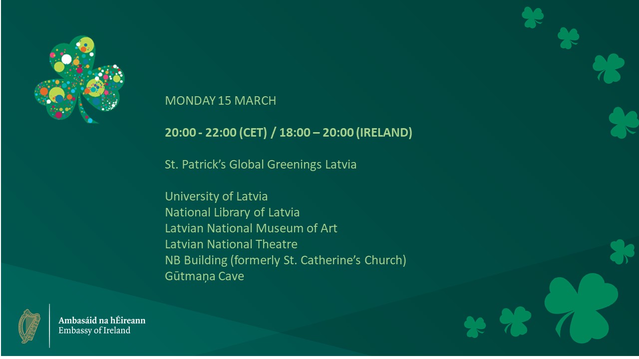 St. Patrick's Day Celebration 2021  Day 1 - 15 March