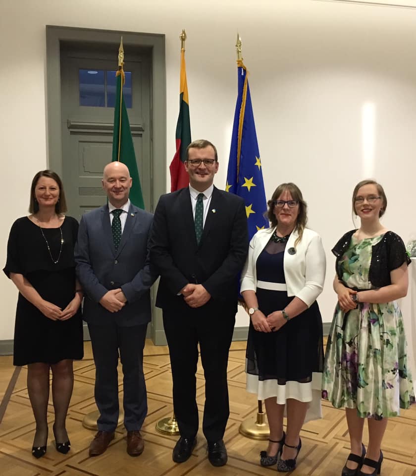 The Embassy of Ireland in Vilnius marked St. Patrick’s Day