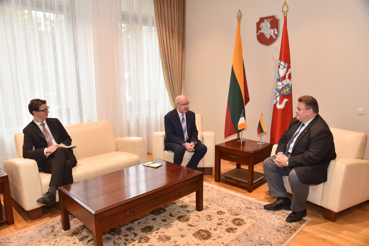 The Ambassador was received by the Lithuanian Foreign Minister