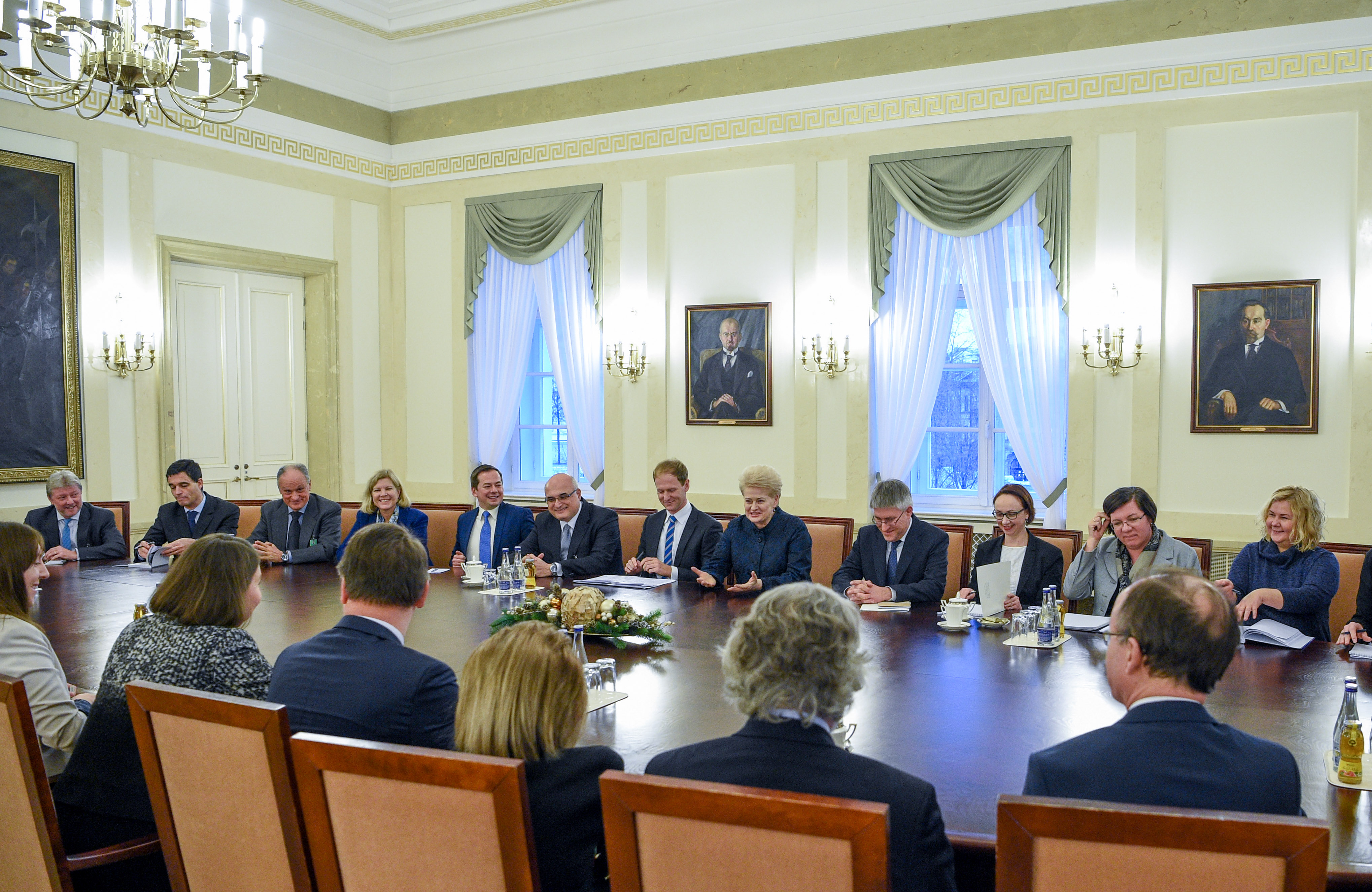The Ambassador meets the President of Lithuania