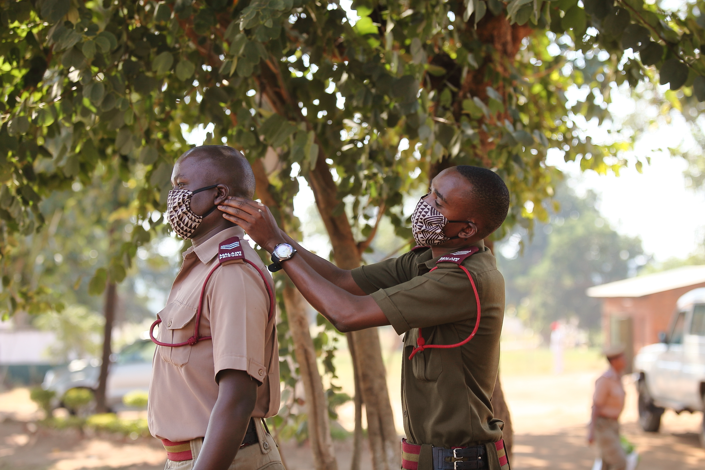 Irish Rule of Law International provides masks for all prisoners in Malawi