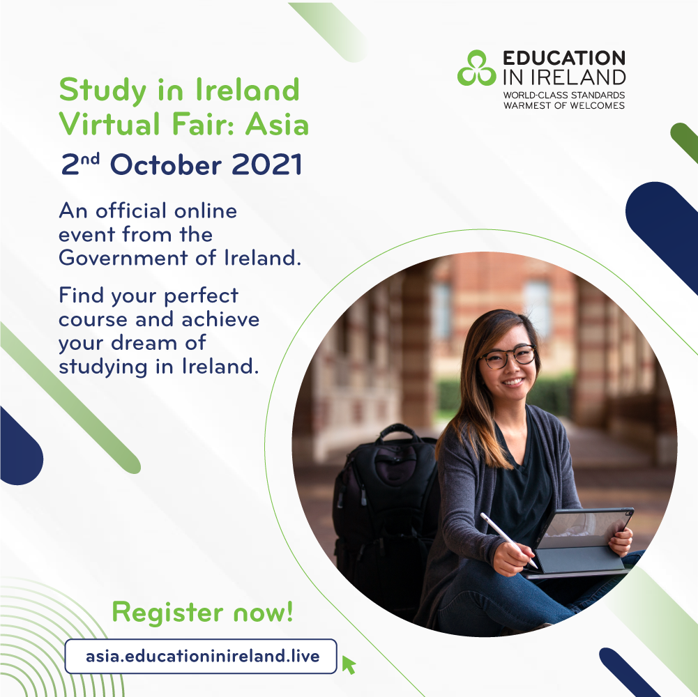 Study in Ireland Virtual Fair - 2nd October 2021