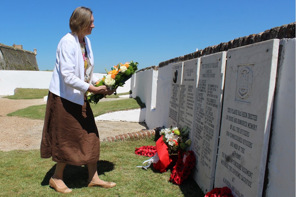 Ambassador laid a wreath to commemorate the Battle of Albuera 