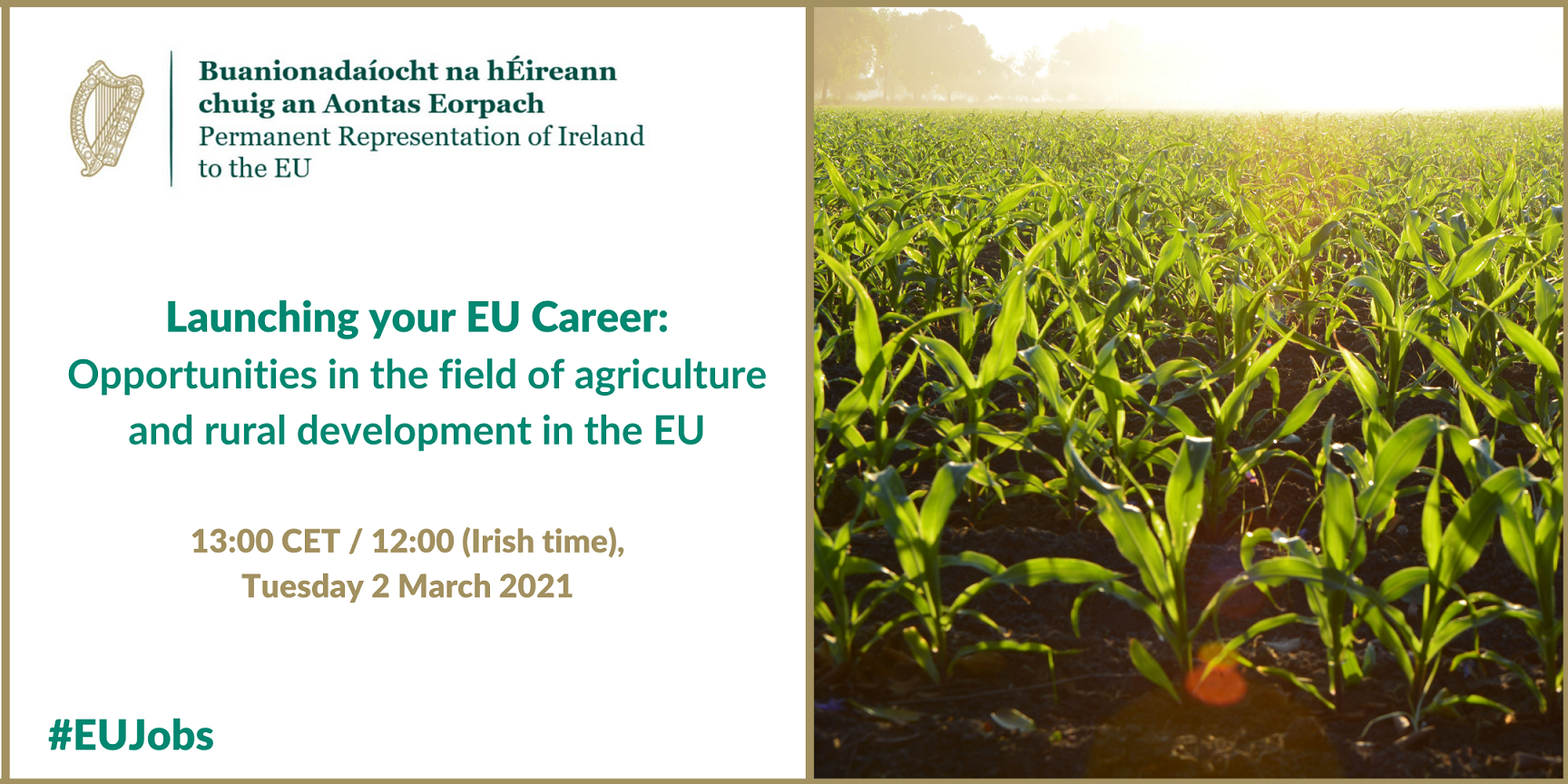 Launching your EU Career: Opportunities in the field of agriculture and rural development in the EU