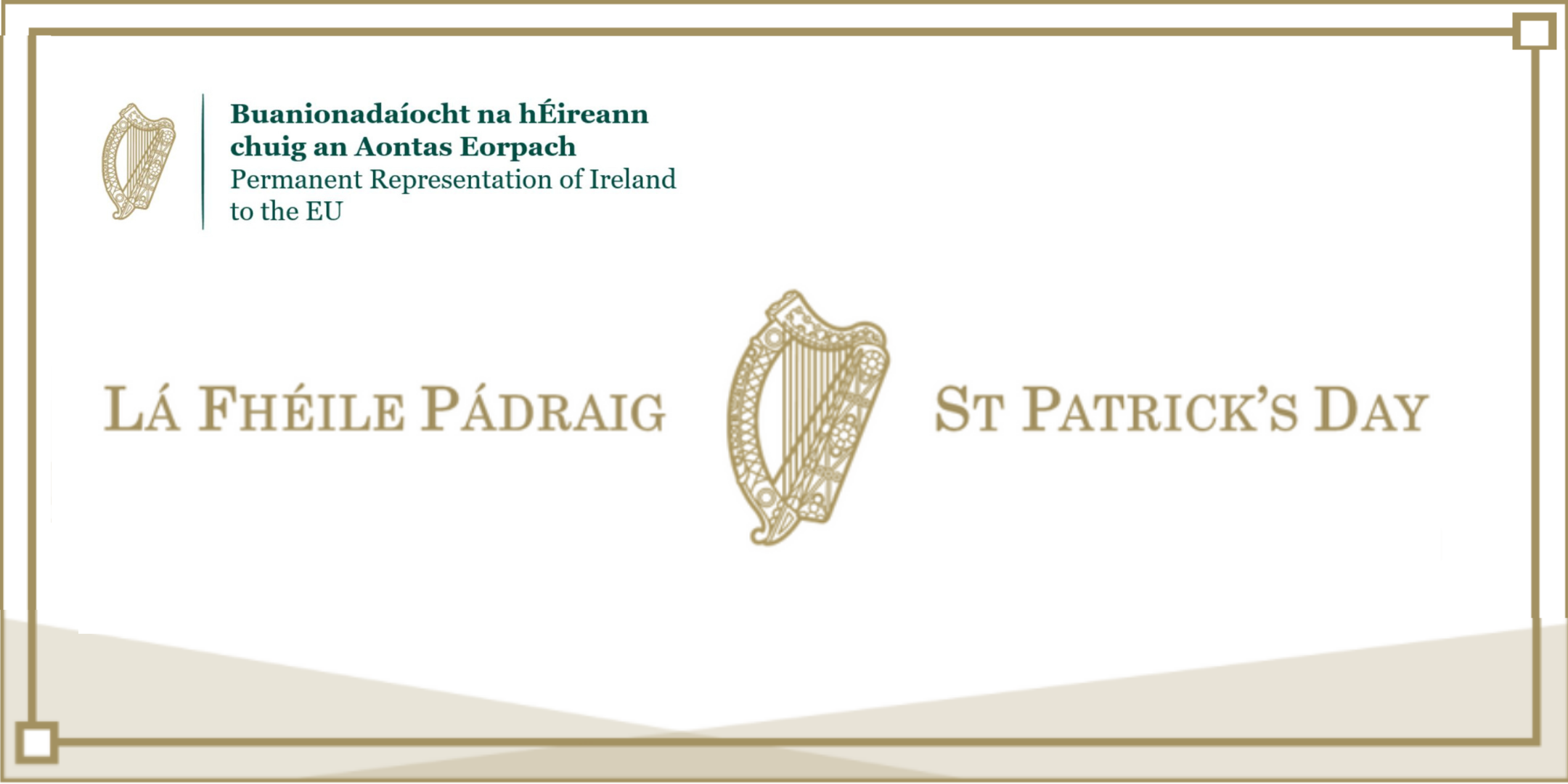 Permanent Representation of Ireland to the EU: Saint Patrick's Day 2021
