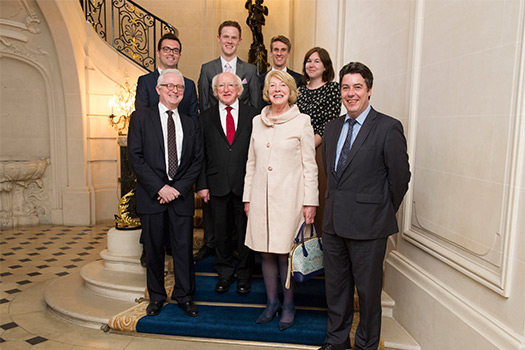 President meets the Irish Delegation to the OECD and UNESCO