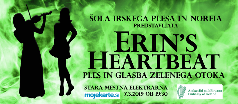 Live Irish dance and music show, 7 March at 19:30 in Stara mestna elektrarna Ljubljana