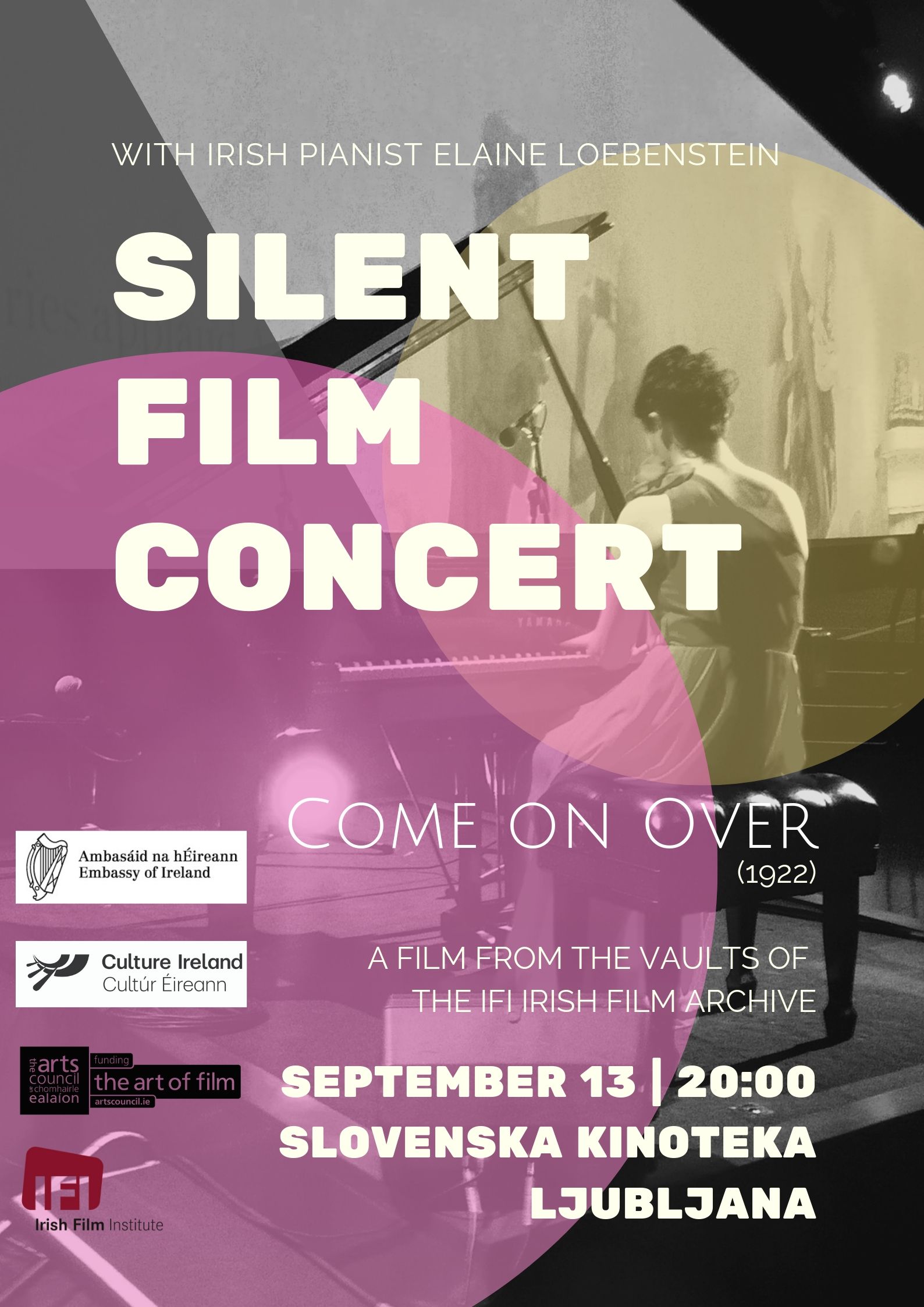 Silent film concert with Irish pianist Elaine Loebenstein