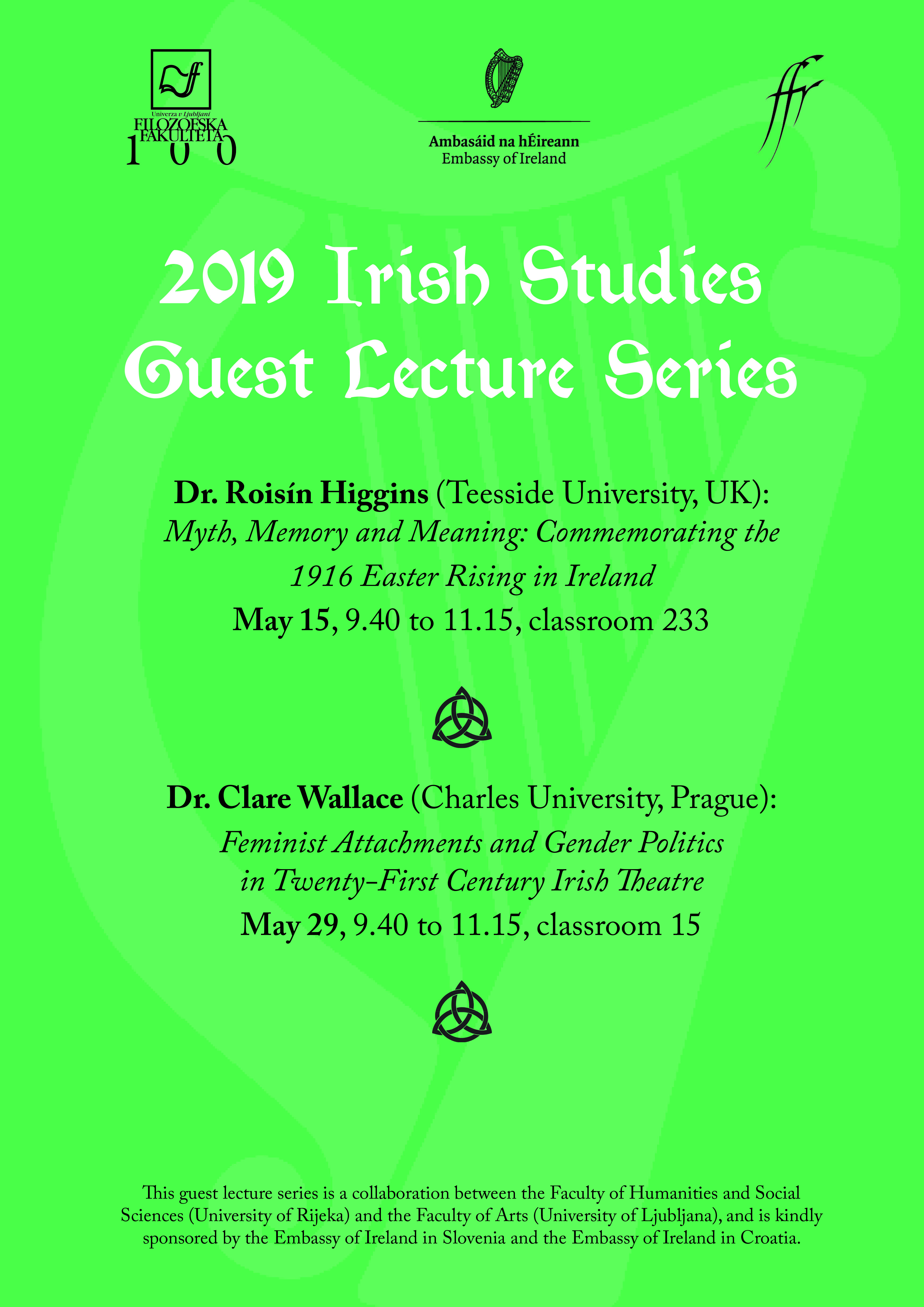 Irish Studies in Ljubljana and Rijeka