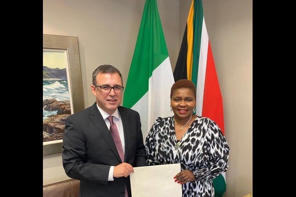 HE Austin Gormley Officially Accredited as Ireland’s Ambassador to South Africa