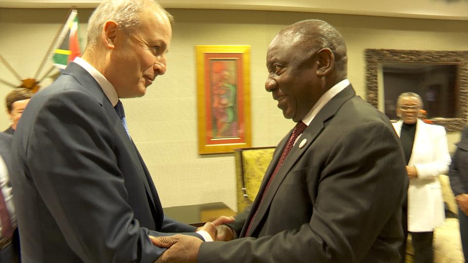 Tánaiste and President Cyril Ramaphosa.