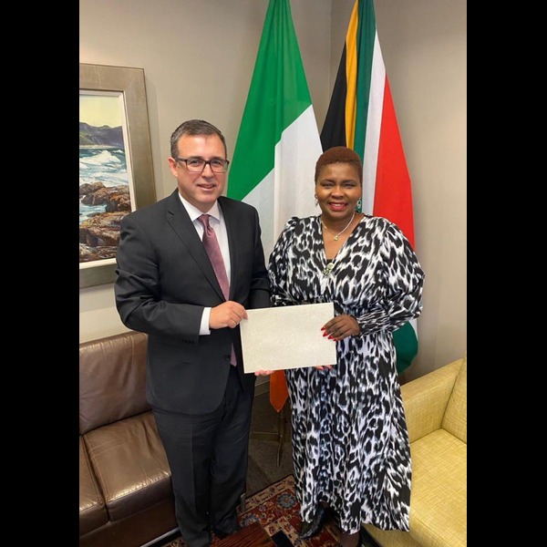 HE Austin Gormley Officially Accredited as Ireland’s Ambassador to South Africa 