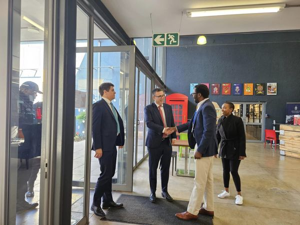 Ambassador-designate Austin Gormley Tours Tshimologong Precinct