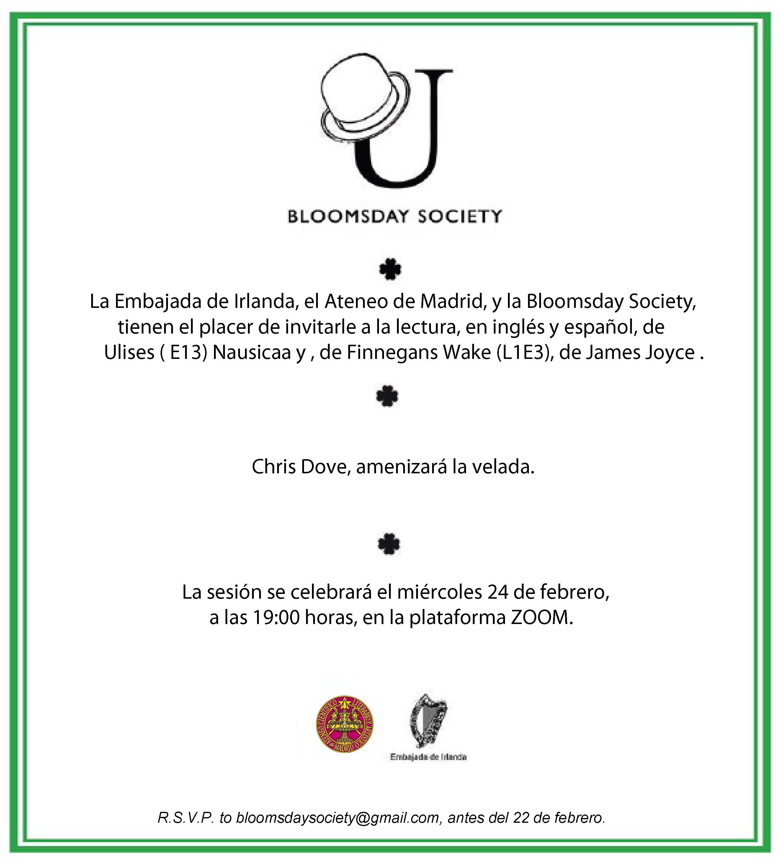 Bloomsday Society Madrid