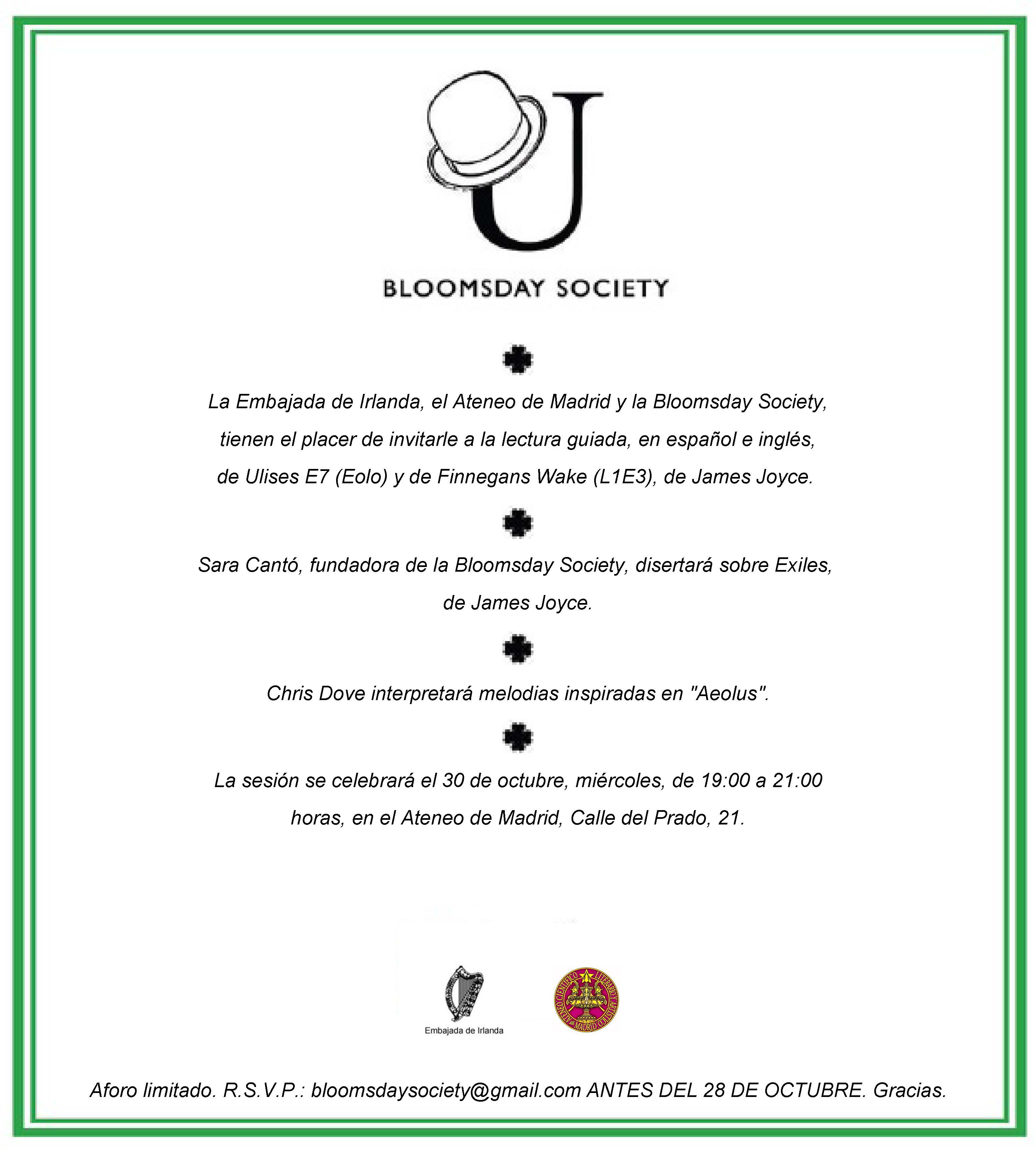 Bloomsday Society Madrid