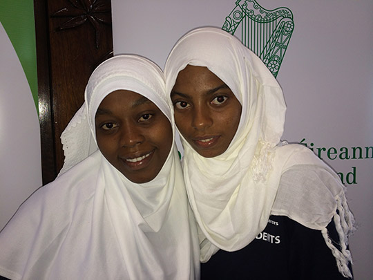Young Scientist Tanzania winners, Dharia Amour Ali and Salma Khalfan Omar
