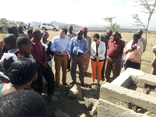 Minister Sherlock meets Losinoni pastoralist community