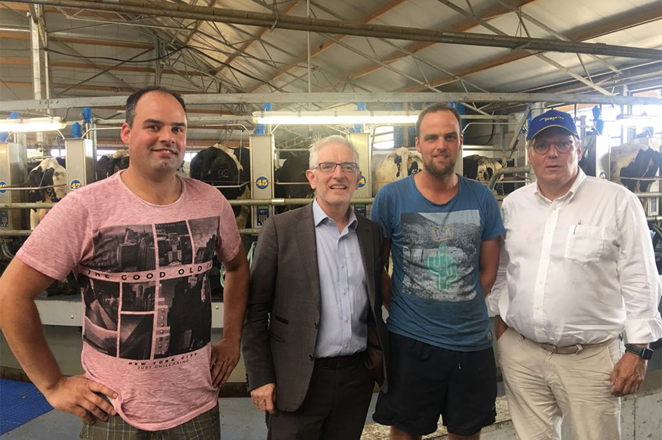 Ambassador Kelly Meeting Dairymaster Users Janssen in Siegerswoude