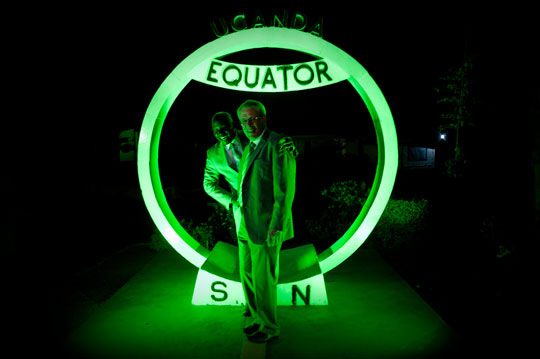 Equator Monument Goes Green for St Patrick's Day