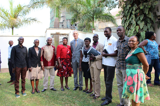 Ambassador Cronin with Fellows