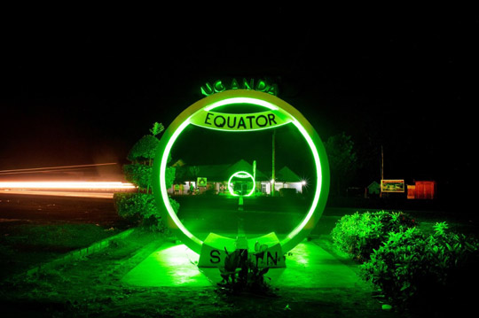 Greening the Equator for St. Patrick's Day 2015