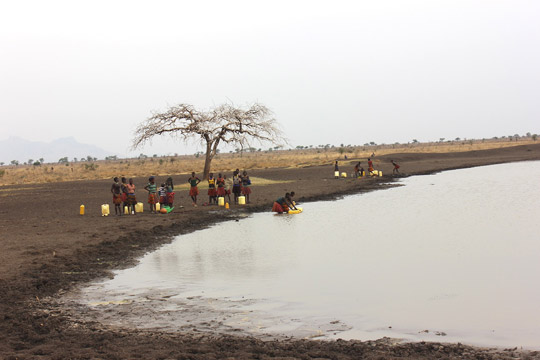 Lokitelarachek Valley tank, Panyangara sub-county, Kotido district