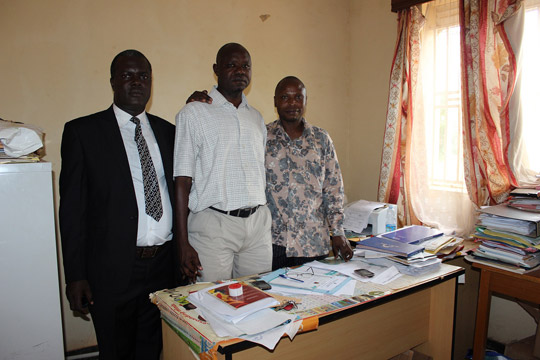 Dan Bubale outside the Education Department Building