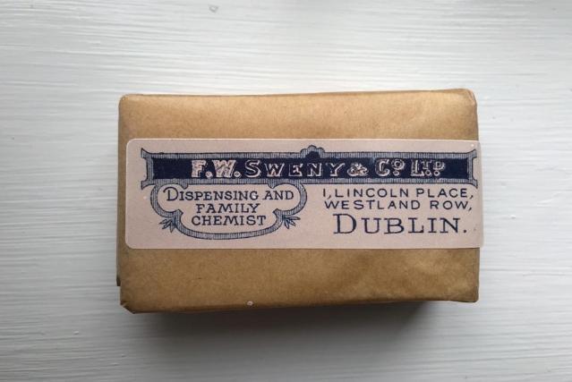 Soap purchased at Sweny's pharmacy on Lincoln Place.