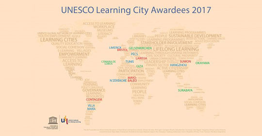 City of Limerick awarded prestigious UNESCO Learning City Award 2017. © UNESCO