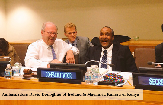 Ambassador Donoghue and Ambassador Macharia Kamau