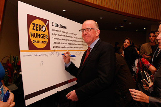 Delivering Zero Hunger – Demonstrating Impact, UNGA High Level Side Event, World Food Program. Photograph by Paulo Filgueiras.
