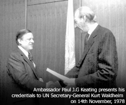 Ambassador Paul J.G. Keating 1978