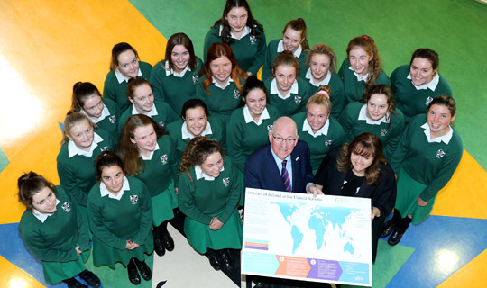 On 17 September 2015, Minister Flanagan launched an illustrative Classroom Map that shows the depth and breadth of Ireland's engagement at the UN over the last sixty years
